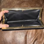 Vintage Chic Black Clutch with Gold kiss lock side Accent Photo 4