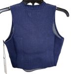 NWT Honor the Gift Navy Heavy Knit Crop Tank/Vest Size Medium Photo 4