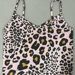 Pastel Pink Leopard Cheetah Animal Print Tank Crop Top Tee T Photo 0