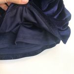 Lulus Lulu’s women’s small mini skirt velvet ruched dark navy deep purple bodycon Photo 6
