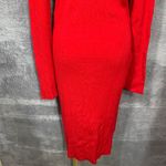 Derek Heart Plus Women’s Red Long Sleeve Sweater Dress Size 3X Ring Detail NWT Photo 5