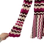 The Wolf Gang Anthropologie Lucid Knit Mini Dress Wavy Stripe Flared Sleeve Sz M Pink Size M Photo 6