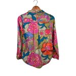 Sundance PS Floral Joy Top Button Down Shirt 100% Cotton Colorful Vibrant Photo 5