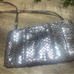 Michael Kors Metallic Snakeskin Clutch Purse Photo 5
