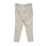 Brunello Cucinelli Khaki Beige Straight Leg Linen Two-Tone Trouser Pants Size 6 Photo 1