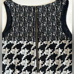 CAbi Women's Black White Broken Check Houndstooth Sleeveless Blouse XS #3090 Photo 9