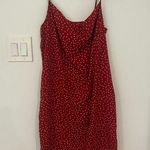 Missguided Red Polka Dot Mini Dress Photo 0