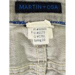 Martin + Osa Distressed Raw Hem Stretchy Mini Jean Skirt 10 Grey Washed #3594 Gray Photo 7