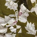 ZARA Olive Floral Maxi Dress Photo 7