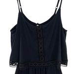 Topshop  Black Lace Knit Romper Photo 4