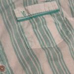 Victoria's Secret Victoria’s Secret Mint & White Striped Button Down Pajama Top Size Large Photo 8