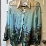 Womens Dreamy Fairy Sheer Art To Wear Blouse 8 Ethereal Blouse Romantic Office Green Photo 0