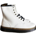 Dr. Martens Zavala Unisex White Lace Up Boot Size 8 or 9 SKU#243046 Photo 0