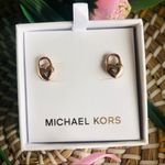 Michael Kors Rose Gold Pendant Necklace & Stud Earring Gift Set NWT Photo 4