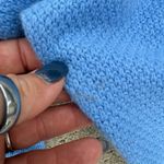 Diane Von Furstenberg  Blue Puff Sleeve Wool Cashmere Turtleneck Sweater SMALL Photo 5