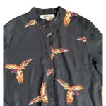 Diane Von Furstenberg  Womens Aurora Silk Shirt Dress Phoenix Bird Print Size Med Photo 3