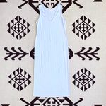 Open Edit Wear Two Ways Knit Maxi Dress in Light Blue Medium Photo 2