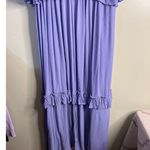 Free People  Paradiso Maxi Dress purple high low double V dress, size medium Photo 9