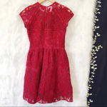 DOLCE VITA Windsor Red Organza Lace Sweetheart Mini‎ Dress Photo 4