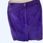 The Limited  Rich Purple Short Suede Skirt 6 Photo 1