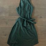 Club Monaco  bizbee emerald green belted tie dress Photo 6