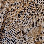 Robbie Bee Vintage  100% Silk   Brown Button-Up Maxi Dress SIZE:14WP ANIMAL PRINT Photo 6