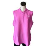 Nike NWT  Dri-FIT Victory Ribbed Sleeveless Polo Shirt Photo 7