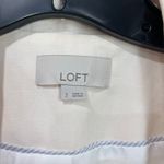 Loft  Modern Blazer Size 2 Off White Lyocell Blend Workwear Career Jacket Photo 5