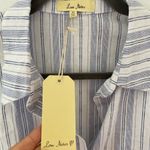 Love Note Love Notes Women's Sleeveless Button Down Shirt Lightweight Striped Size medium Photo 2