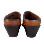 Ariat Desert Star Lizard Leather Clog Mules Size 7B Brown Block Heel Slip On Photo 5