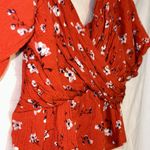 All in Favor  size small floral print blouse Photo 7