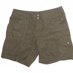 The North Face Cargo Shorts Size 4 Olive Green Utility Hiking Outdoor Vintage Photo 0