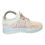 KNIT LACE‎ UP SNEAKERS PASTEL COLOR DETAILS PINK WHITE WOMEN'S SIZE 8.5 Photo 1