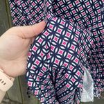 Jessica Howard  Geometric Print Pink Navy Romper | L Photo 2