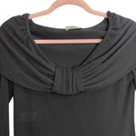 Moschino  Black Virgin Wool Front Knot Mini Sweater Dress Photo 1