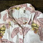 H&M Desmond & Dempsey X Cotton Banana Leaf Print Button Front Dress Photo 3