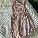 superdown Pink Crossover High Slit Backless Maxi Dress Prom Gown Photo 3