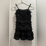 Princess Polly Molina Black mini dress with ruffles Size 0 Photo 1