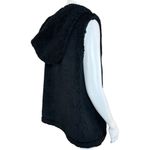 Koolaburra by Ugg Brushed Back Sherpa Cozy Vest Dark Night Black Large NWOT Photo 4