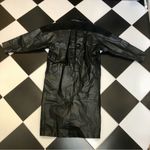 Marco Morani Vintage 80s 90s Long Leather Jacket Trench Coat Oversized sz Small Photo 7