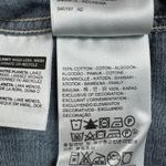 Levi Strauss & CO. Levi's Women's Large Sleeveless Pearl Snap Denim Shirt‎ Cherry Embroidery Photo 5