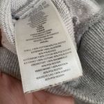 Michael Kors Gray Black Studded Raglan Faux Leather Sleeve Sweater Small Photo 9