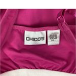 Chico's Chico’s Hot Pink Loose Weave Crochet Knit Top & Tank Set 2 L Photo 8