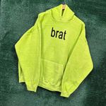 Charli XCX UO Exclusive Brat Graphic Hoodie Sweatshirt Size S/M Photo 2