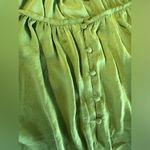 Ophelia Rose Polyester Button Blouse Satin Green (759) Size 2X Photo 1