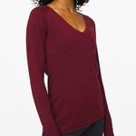 Lululemon Stand Steady V-Neck Sweater in Deep Rouge Photo 0