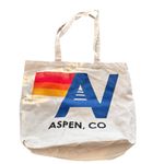 Aviator Nation  Aspen Cream Tote bag with Blue and Red Accents Photo 1