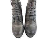 Vince Camuto Suni Ankle Booties Womens Size 5.5 Gray Leather Lace Up Eyelet Photo 8