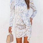 VICI  | Worth My Time Satin Paisley Ruffle Dress Photo 0