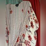 Angie Red and Blue Floral Blouse Photo 2